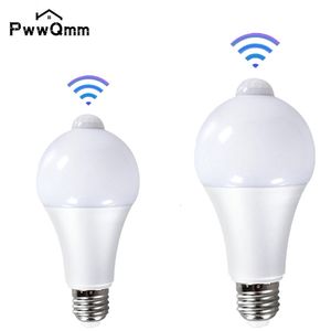 Other Home Decor PwwQmm LED 220V E27 PIR Motion Sensor Lamp 12W 15W 18W Bulb with Infrared Radiation Detector night light 230807