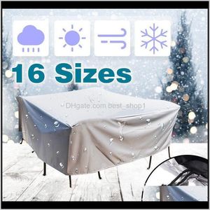 Otro Home Drop Delivery 2021 20 Tamaño Exterior Impermeable A prueba de polvo Muebles Sofá Silla Mesa Cubierta Jardín Patio Protector Lluvia Nieve Proteger