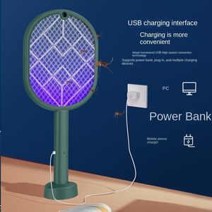 Other Home Garden 3000V Insect Racket Mosquito Killer Lamp Electric Shocker UV Light USB Charging Fly Insect Trap Flies Summer Fly Swatter 230625