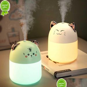 Other Home Garden Desktop Humidifier With Colorf Atmosphere Light 250Ml Capacity Cold Mist Aroma Diffuser Bedroom Purifies Drop Del Dhisw