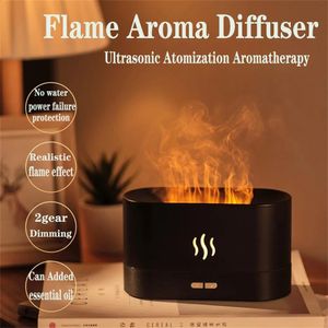 Altro Home Garden Fiamma Diffusore di aromi Umidificatore Ultrasuoni Cool Fogger USB Room Fragrance Mist Maker Diffusori di oli essenziali 231116