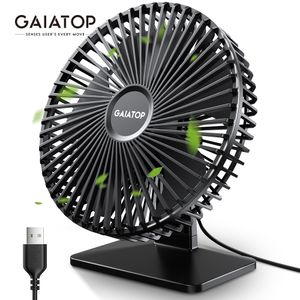 Other Home Garden GAIATOP Ventilador de escritorio USB Ajuste de rotación de 90 ° Ventilador de refrigeración portátil Mini ventiladores de mesa potentes ultra silenciosos de 4 velocidades para oficina en casa 230518