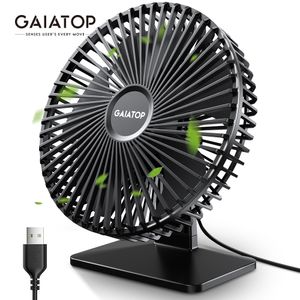 Other Home Garden GAIATOP USB Desk Fan 90ﾰ Rotation Adjustment Portable Cooling 4 Speed Ultra Silencieux Puissant Mini Table s Pour Office 230422