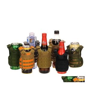 Otro Home Garden Military Mini Táctico Premium Cerveza Koozie Molle Chaleco Enfriador de bebidas Inventario Ventas al por mayor Entrega de gota Dhbns