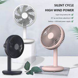 Other Home Garden Ventilateur de bureau portable 1200 mAh Mini ventilateur de refroidissement silencieux USB Charge Refroidisseur d'air Ventilateur de table Ventilateur électrique à 4 vitesses pour le camping à la maison 230729