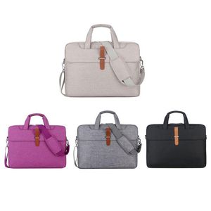 Autre Home Textile New Fashion Portable Laptop Bag 14 15Inch Grande Capacité Notebook Shoder Sacs Durable Case Soft Business Drop Del Dhbfb