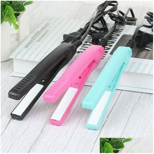 Autres Articles Ménagers Mini Portable Électrique Attelle Fer Plat En Plastique Cheveux Bigoudi Lisseur Perming Poils Styling Appareil Cr Dhtf0