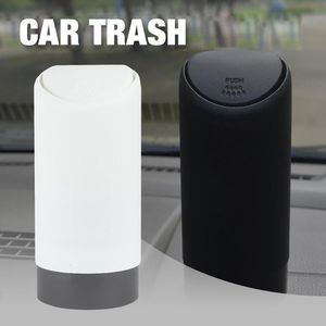 Altri accessori interni 1PCS Auto Car Garbage Can Trash Silicone Dust Case Holder Bidone della spazzatura Nero Bianco