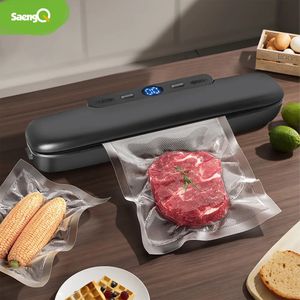 Autres outils de cuisine SaengQ Scelleur sous vide Machine d'emballage alimentaire avec 10 sacs gratuits scellage domestique 231116