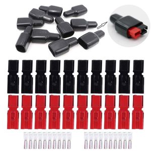 Autres accessoires d'éclairage 10 paires/lot 30/45A PP30 PP45 fiche rouge noir connecteur de panneau solaire avec 10 pièces FR couverture en PVC ignifuge S