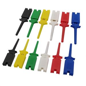 Autres accessoires d'éclairage 12pcs / lot crochets de test clips pour analyseurs logiques clip crochet de câblage rouge noir jaune vert blanc bleuautre