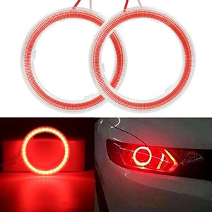 Autre système d'éclairage Paire COB Angel Eyes LED Car Halo Ring Lights 9-30V Phare rouge 60MM 70MM 80MM 90MM 100MM 110MM 120MM 130MM 140MM LIG