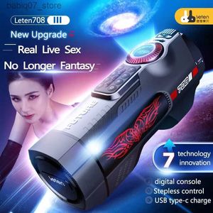 Otros artículos de masaje Leten 708III/380IV/X9-IV succión automática pistón sexual oral remoto taza de masturbación masculina vibrador vaginal juguete sexual oral Q240329