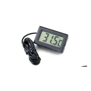 Other Measuring Analysing Instruments Wholesale Professinal Mini Digital Lcd Probe Aquarium Fridge Zer Thermometer Thermograph Tem Ot6Ch