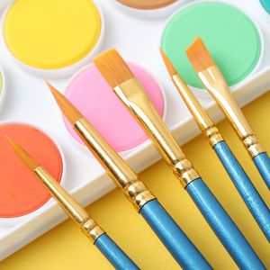 Other Office School Supplies 10 piecespack paint brush set acrylic oil painting art watercolor artist professional 230410