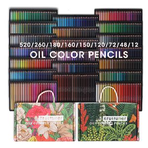Other Office School Supplies Andstal Brutfuner Colored Pencil 52026018016012080504812 Watercolor Professional Drawing Pencils Kid Art 230804