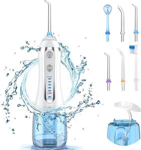 Other Oral Hygiene Water Flossers for Teeth 360°Rotation Cordless Portable Cleaner toothbrush IPX7 Waterproof 5 Modes 6 Jet Tips 230421