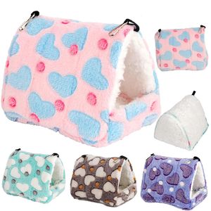 Other Pet Supplies Cute Hamster House Winter Thickening Warm Soft Beds Bread Small Animal Nest for Hedgehog Rabbit Accessories 231011