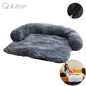 Other Pet Supplies Washable Pet Sofa Dog Bed Calming Bed For Large Dogs Sofa Blanket Winter Warm Cat Bed Mat Couches Car Floor Furniture Protector HKD230821