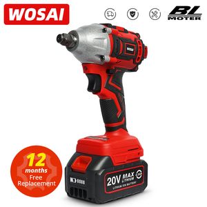 Other Power Tools WOSAI 20V Cordless Brushless Electric Wrench Impact Socket 320Nm Liion Battery Hand Drill Installation 221202