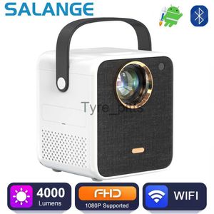 Otros accesorios para proyectores Salange P350L Mini proyector Compatible con Android Full HD 1080P LED Video Beamer Wifi Home Theater Compatible con USB HDMI AV x0717