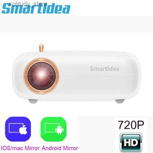 Autres accessoires de projecteur SmartIdea HD Mini projecteur V1 natif 1280 x 720P LED projecteur portable vidéo Home cinéma 3D Smart Movie Game Pocket Beam Q240322