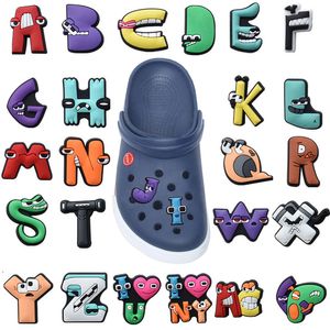 Other Single Sale 1Pcs Cartoon Funky Alphabet Shoe Charms Pvc Accessories Diy Decoration For Croc Jibz Kids X Mas Gifts Drop Delivery Otvsq