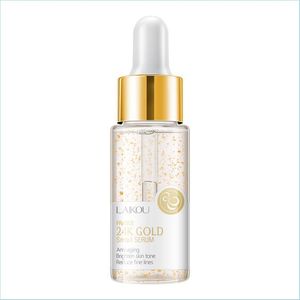 Autres outils de soins de la peau 24K Gold Face Essence Sérum hydratant Réduit les pores Répare la peau sèche et lâche Nourrit les produits de soins Drop Deliv Dhcos