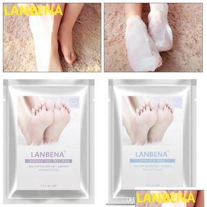 Otras herramientas para el cuidado de la piel Lanbena Lavender Foot Mask Film Hidratante Exfoliación Eliminación Dead Double Drop Delivery Health Beauty Device Dhyq7