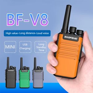 Autres articles de sport Baofeng Mini BFV8 WalkieTalkies Two Way Ham CB Radio Portable Chasse en plein air Émetteur-récepteur UHF HF Talkie-walkie 18 KM 231110