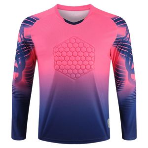 Otros artículos deportivos Fútbol Mangas largas Gradiente Uniformes de portero Entrenamiento deportivo Transpirable Top Fútbol Almohadilla para el pecho Primavera Otoño Jersey 231024