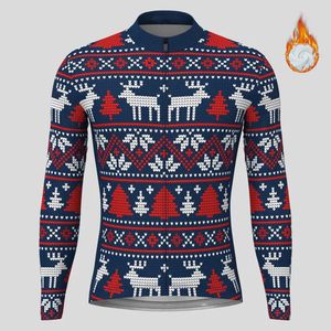 Autres articles de sport Tricoté Noël Ugly Sweate Hommes Hiver Thermique Polaire Cyclisme Jersey À Manches Longues Vélo VTT Manteau Vélo De Route Vêtements De Sport 231024