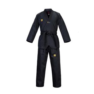 Autres articles de sport Mooto Black Taekwondo Unforms Professional World Taekwondo suivi doboks enfants noir col rouge adulte col noir WT dobok 230906