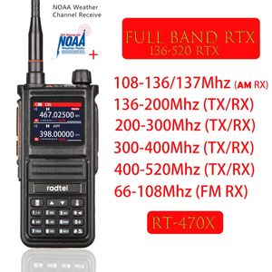 Other Sporting Goods Radtel RT470X Multibands Ham WalkieTalkies 256CH Air Band Two Way Radio Station Aviation NOAA Marine Transceiver PTT ghjrt 231110