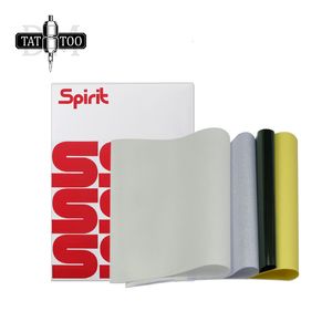 Other Tattoo Supplies 100pcs Spirit Tattoo Transfer Paper A4 Size Free Hand Thermal Copier Stencil Paper for Tattooists 230814