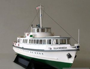 Autres jouets 1/100 Échelle 40cm Pologne Ferry Ship Fine 3D Paper Model Kit Handmade Toy DIY Puzzles Military Fans Gift 230511