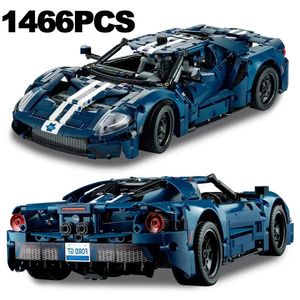 Other Toys 2023 Technical MOC 42154 Forded GT Muscle Sports Car Building Block Model Racing Vehicle Assemble Toy Bricks for Kids Adult Gift 231218