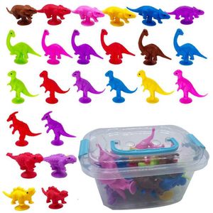 Autres jouets 24 tasses de tentation Toys Dinosaur Toys mignons Dinosaur Cups Animal Stress Relief Anxiété Toys Party Discing avec rangement BOXL240502