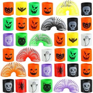 Autres jouets Halloween 36pcs pour enfants Bat Ghost Pumpkin Coil Spring Toy Slinky Mini Magic Springs Fidget Stress Party Favors Jeu Prix 230928