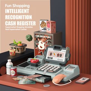 Otros Toys Kids Compras Cash Register Toys Mini Supermarket Simulation Cálculo de alimentos Cálculo de alimentos Contador Finish Play Toy para niños 230621