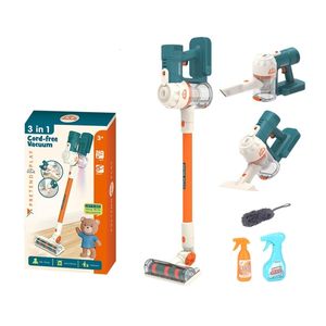 Autres jouets Modèle de jouet Aspirateur sans fil Ménage Produit de nettoyage w Vaporisateur Outils réalistes Enfant Cadeau de Pâques 230520