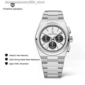 Other Watches PAGANI DESIGN 2023 New Men es Quartz Business es VK63 Mens Clock Top Brand Luxury Men Chronograph for Men Q231204