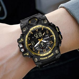 Autres Montres SANDA Hommes Montres De Sport G Style Noir Montre-Bracelet LED Numérique 50M Montre Étanche Pour S Shock Mâle Horloge Relogio Masculino 230716