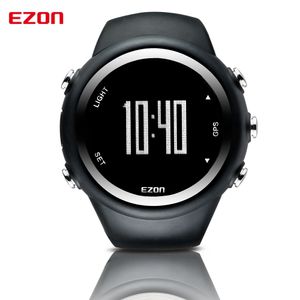 Autres montres Top Marque EZON T031 Montre de chronométrage GPS rechargeable Running Fitness Sports Calories Compteur Distance Rythme 50M Étanche 230729