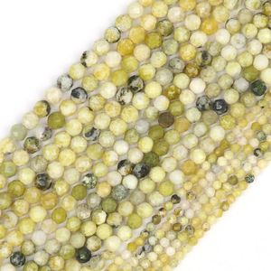 Autre Turquoise jaune 2/3/4mm perles de pierre naturelle à facettes Rondelle taille d'espacement pour la fabrication de bijoux accessoires de couture bricolageAutre Edwi22