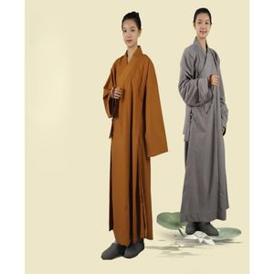 Autres Vêtements Temples Asiatiques Moine Long Manteau Monastère Couvent Religieuse Zen Robe Pays Bouddhistes Hommes Et Femmes Coton Lin Arhat Drop D Dhzft