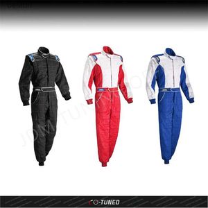 Autres vêtements GO Kart Racing Suit F1 Veste Salopette professionnelle Costumes de course Combinaison imperméable Hommes Femmes Voiture Drift Race Costumes UnisexL231007