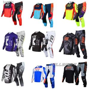 Others Apparel Motocross Racing Gear Set 180 360 Pants MX Combo Mountain Outfit Offroad Men Dirt Bike SuitL231007