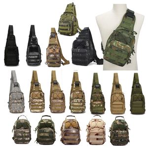 Sports de plein air randonnée sac à bandoulière sac à bandoulière Camouflage tactique Molle Combat poitrine sac NO11-100