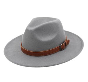 outback vente printemps panama chapeau haut de forme femmes hommes plage fête rue jazz casquette laine mélange fedora s large bord trilby taille 5658cm5348164